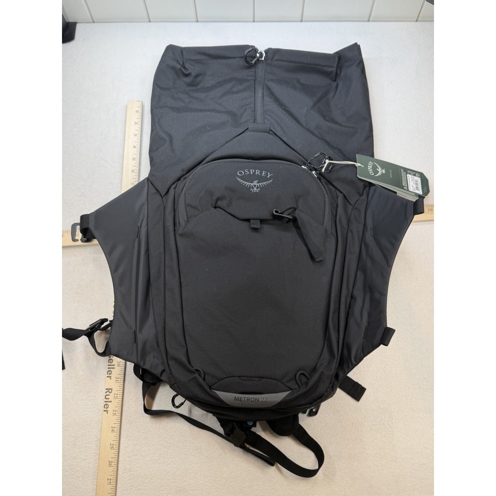 Osprey Pack Metron 24L Pack Black New Bike Commute Bag Rain Cover - Picture 6 of 14